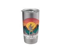 Hunting is Calling Hunter Outdoors Mountain Sunset Stainless Steel Insulated Tumbler