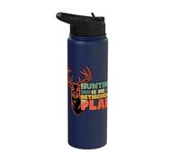 Hunting is My Retirement Plan Retired Retro Vintage Retired Stainless Steel Insulated Water Bottle