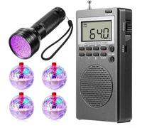 Hunting Kit with Radio and LED Balls, Portable Paranormal Communication Device with Speaker for Spirit Search, 4-Piece Set for Indoor and Outdoor Use (6 Pieces)