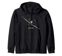 Hunting Plane Supermarine Spitfire England 2. WK Zip Hoodie