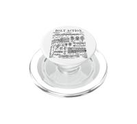 Hunting Rifle Bolt Action Firearm Vintage Gun Patent Print PopSockets PopGrip for MagSafe