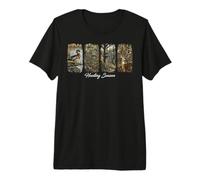 Hunting Season Deer Duck Bow Tree Stand Hunter Premium T-Shirt