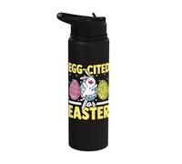 Hunting Season Easter Eggs and Bunnies Stainless Steel Insulated Water Bottle
