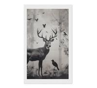 Hunting Silhouette of Deer Diamond Painting Kits for Adults Beginners 12x20 Full Drill Diamond Art with DIY Tools Round 5d Diamonds Dots Crafts Gem Art Paint by Diamonds for Home Wall Decor Relaxing