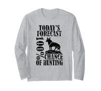 Hunting T-Shirt Gift - Funny Hunter Today's Forecast Long Sleeve T-Shirt
