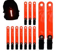 Hunting Trail Markers - Bright Reflective Strips, Clip Fastening Design, Portable Outdoor, Visibility Flag Set With Light Use Path Indication