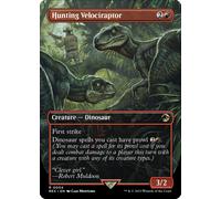 Hunting Velociraptor (Borderless Art) (Foil) | Jurassic World Collection