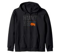 Hunting Wild Hog Hunt The Grunt Zip Hoodie