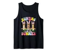 Hunting with My Bunnies Three Easter Australian Kelpies Tank Top