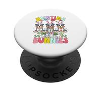 Hunting With My Bunnies Three Easter Australian Shepherds PopSockets Adhesive PopGrip