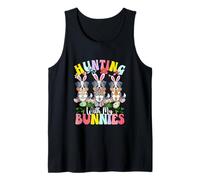 Hunting with My Bunnies Three Easter Australian Shepherds Tank Top