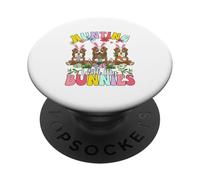 Hunting With My Bunnies Three Easter Bearded Collies Owner PopSockets Adhesive PopGrip