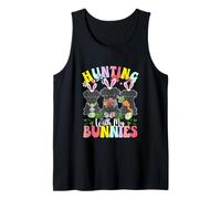 Hunting with My Bunnies Three Easter Cane Corsos Owner Kids Tank Top