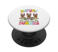 Hunting With My Bunnies Three Easter German Shepherds Owner PopSockets Adhesive PopGrip