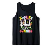 Hunting with My Bunnies Three Easter Gooses Owner Kids Tank Top