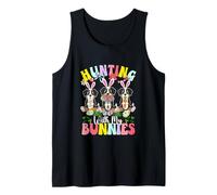 Hunting with My Bunnies Three Easter Greater Swiss Mountains Tank Top