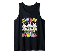 Hunting with My Bunnies Three Easter Poodles Owner Kids Tank Top