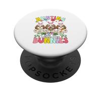 Hunting With My Bunnies Three Easter Shih Tzus Owner Kids PopSockets Adhesive PopGrip