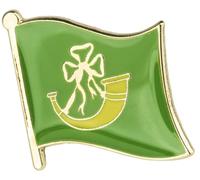 Huntingdonshire Regional English County Metal Crest Flag Enamel Pin Badge Lapel - 1.9cm x 1.6cm - Hard Enamel Huntingdonshire County Flag Design - Historic Cambridgeshire