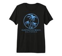 Huntington Beach California Surf Vintage 714 SoCal Orange OC Premium T-Shirt
