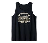 Huntington Beach South Side Swell Shooting The Pier 1914 Tank Top