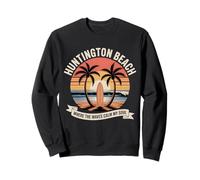 Huntington Beach Where the Waves Calm My Soul Retro Graphic Sweatshirt