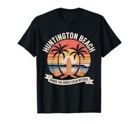 Huntington Beach Where The Waves Calm My Soul Retro Graphic T-Shirt