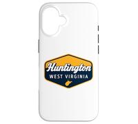 Huntington West Virginia Retro Badge Jewel City WV Local Case for iPhone 16