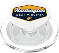 Huntington West Virginia Retro Badge Jewel City WV Local PopSockets PopGrip for MagSafe