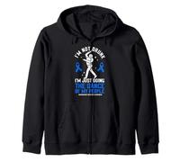 Huntingtons Disease Warrior HD Awareness Zip Hoodie