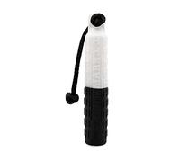HUNTMARK Dog Bumpers - Standard Fetch Trainer for Hunting and Sporting Dogs - Puppy Training Dummy with Textured Pattern - Color-Spectrum Retrieving Bumpers - 12 x 2-inch - Black and White