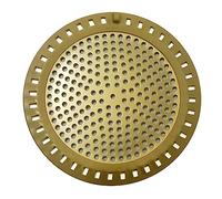 Huntonry Hair Drain Catcher, Shower Drain Hair Catcher, Shower Drain Strainer, Bathtub Drain Cover, Tub Drain Hair Catcher, Bathroom Sink Strainer, Bathroom Drain Protector, Flat, Round, Gold