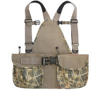 HUNTPAL Upland Bird Hunting Vest Tactical Backpack with Game Pouch, Pockets, Chest Strap and Waist Belt, Fit for Bird Hunting, Waterfowl Camo, 00-14