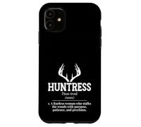 Huntress noun Outdoors Female Hunter Case for iPhone 11