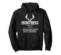Huntress noun Outdoors Female Hunter Pullover Hoodie