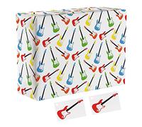Hunts England - 1 Sheet Of Electric Guitar Birthday Wrapping Paper For Men/Women - Includes 2 Gift Tags - Folded Gift Wrap - Iconic Collection - For Son, Daughter, Dad, Husband, etc.