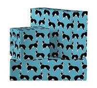 Hunts England - 2 Sheets Of Border Collie Dog Birthday Luxury Wrapping Paper For Men/Women - Includes 2 Gift Tags - Folded Gift Wrap - Iconic Collection - For Son, Daughter, Mum, Wife, etc.