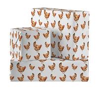 Hunts England - 2 Sheets Of Chicken Hens Birthday Fun Wrapping Paper For Him Or Her - Includes 2 Gift Tags - Countryside Collection - Gift Wrap For Boys, Girls, Kids, Men, Women, etc.