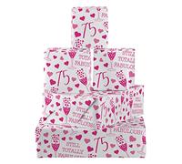 Hunts England - 5 Sheets Of 75th Birthday Fabulous Fun Wrapping Paper For Her - Includes 5 Gift Tags - Age 75 Female Folded Gift Wrap - Still Totally Fabulous - Age Seventy Five Gift Wrap