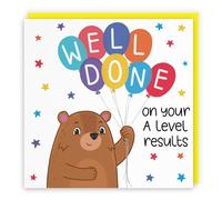 Hunts England - A Levels Passed Congratulations Bears Card - Well Done On Your A Level Results - Cute Bears Collection