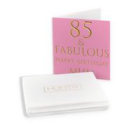 Hunts England - Boxed Mum 85th Birthday Card - 85 & Fabulous - Happy Birthday Mum - Still Totally Fabulous Collection - Card In Keepsake Box