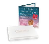 Hunts England - Boxed Son And Daughter In Law 21st Anniversary Card - Starry Night - Cute Bears - Verse 21st Anniversary Card For Son And Daughter-in-Law - Card In Keepsake Box