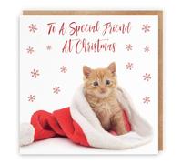 Hunts England - Friend Christmas Card - To A Special Friend At Christmas - Kitten Collection