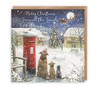 Hunts England From All The Family Stunning Luxury Artistic Christmas Card - Merry Christmas From All The Family - Magical Christmas - Milo's Gallery Collection