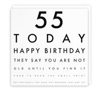 Hunts England - Funny Joke 55th Birthday Card - Age 55 - For Him, Her, Boyfriend, Girlfriend, Women, Men, Friend, etc.