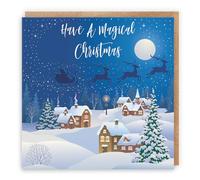 Hunts England - Individual Christmas Card - Have A Magical Christmas - Winter Wonderland Collection - Fun Card