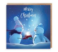 Hunts England - Individual Christmas Card - Merry Christmas - Starry Night Collection - Fun Card