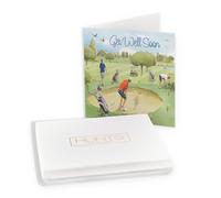 Hunts England - Luxury Boxed Get Well Golfing Card - Golf Birthday - Milo's - Get Well Soon Card - Feel Better Soon Card For Colleagues, Friends, Him, Men, etc. - Card In Keepsake Box