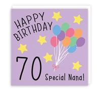Hunts England - Nana 70th Birthday Card - Happy Birthday - 70 Special Nana - Original Collection - Age 70