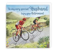 Hunts England - Road Cycling Husband Retirement Card - Hill Climb - Road Bikes - Milo's - Fun - Retirement Card For Husband - Husband Retirement Card